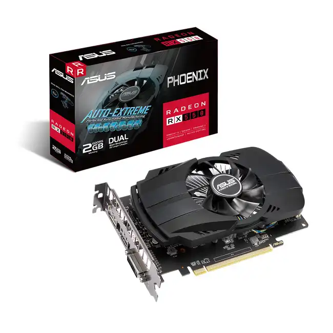 Видеокарта Asus Phoenix Radeon RX 550 2GB GDDR5 PH-RX550-2G-EVO (4 ГБ)