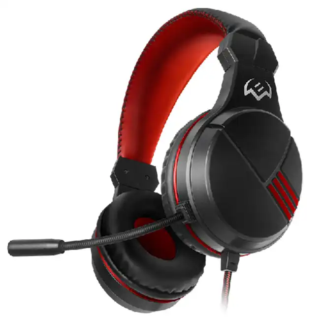 Наушники Sven Наушники компьютерные Игровые с микрофоном AP-G828MV, черный-красный