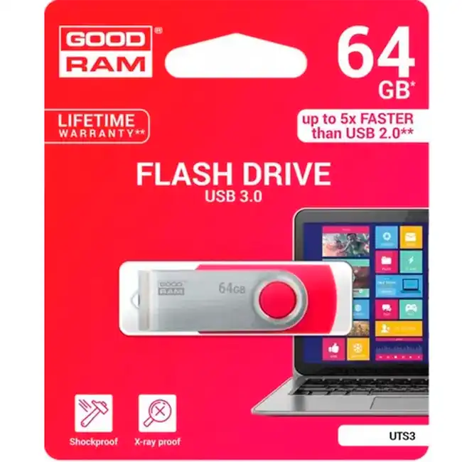 USB флешка (Flash) GoodRam UTS3-0640R0R11 (64 ГБ)