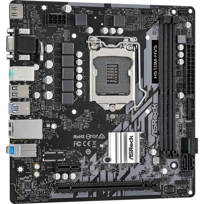 Материнская плата ASRock H510M-HDV (micro-ATX, LGA 1200)