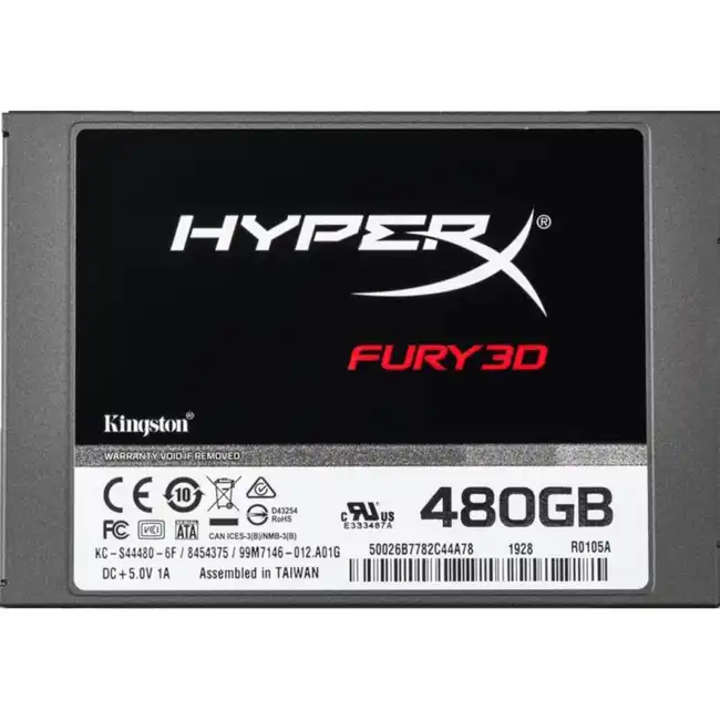 Внутренний жесткий диск Kingston KC-S44480-6F (SSD (твердотельные), 480 ГБ, 2.5 дюйма, SATA)