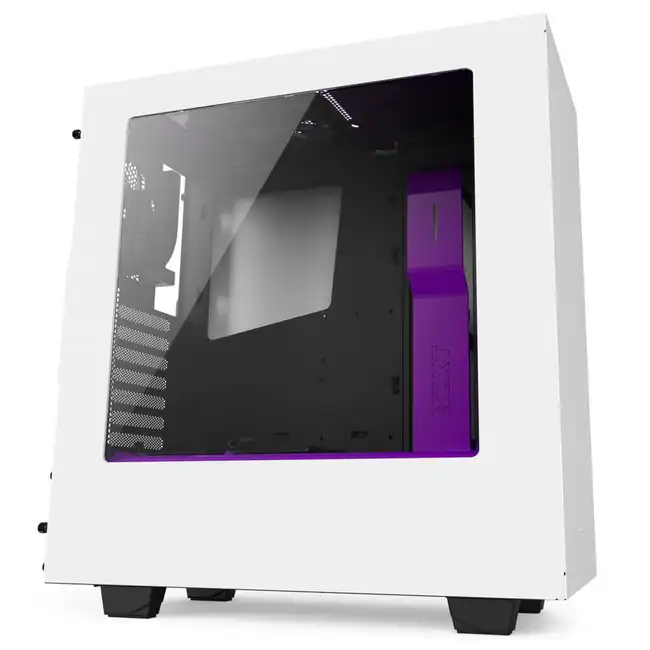 Корпус NZXT S340 (White / Purple) CA-S340W-W3