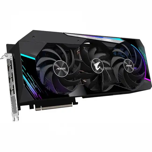 Видеокарта Gigabyte GeForce RTX 3090 AORUS MASTER 24G (GV-N3090AORUS M-24GD) GV-N3090AORUS M-24GD 2.0 (24 ГБ)