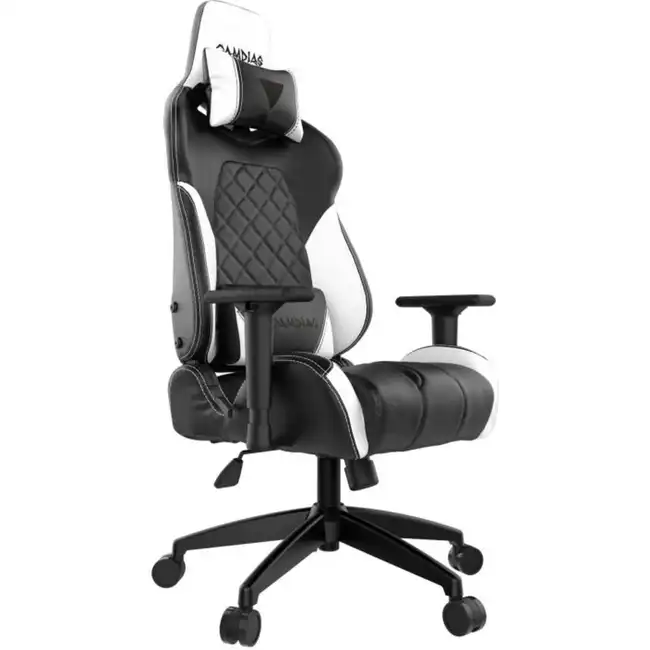 Компьютерный стул Gamdias Игровое кресло ACHILLES E1 Black/White ACHILLES E1 L BW