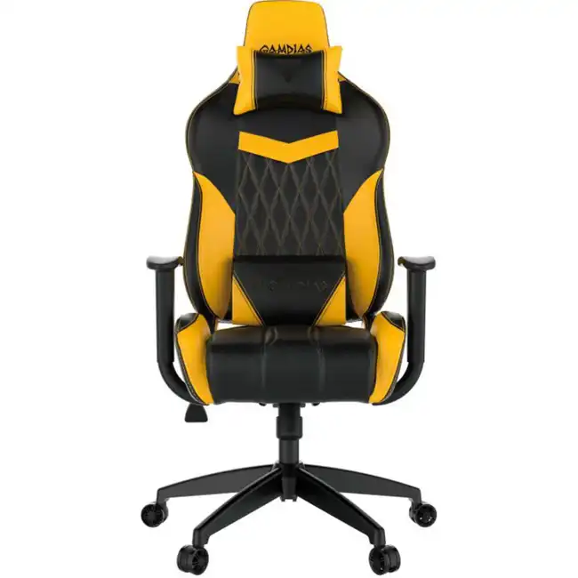 Компьютерный стул Gamdias Игровое кресло ACHILLES E2 Black/Yellow ACHILLES E2 L BY
