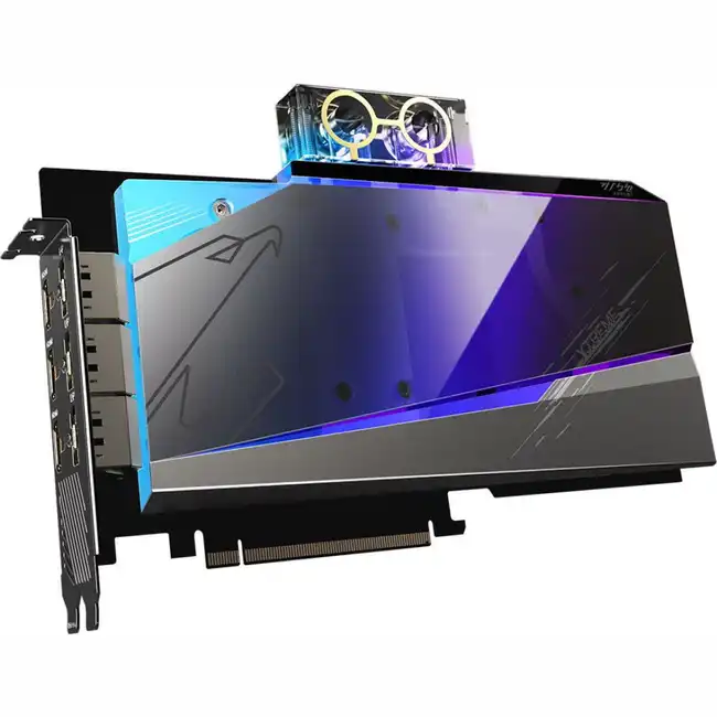 Видеокарта Gigabyte AORUS RTX 3080 XTREME WATERFORCE WB 12G GV-N3080AORUSX WB-12GD (12 ГБ)