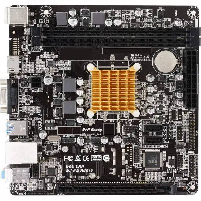 Материнская плата BIOSTAR A68N-2100K (Mini-iTX, Установлен AMD E1-6010)