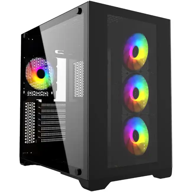 Корпус Powercase Vision Black CVBA-L4 (Midi-Tower)