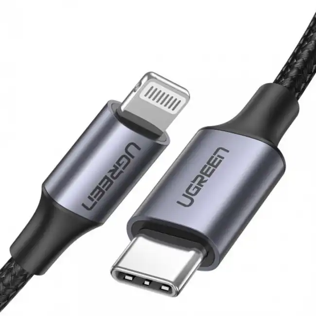 Кабель интерфейсный UGREEN US304 Lightning To Type-C 2.0 Male Cable 1M 60759