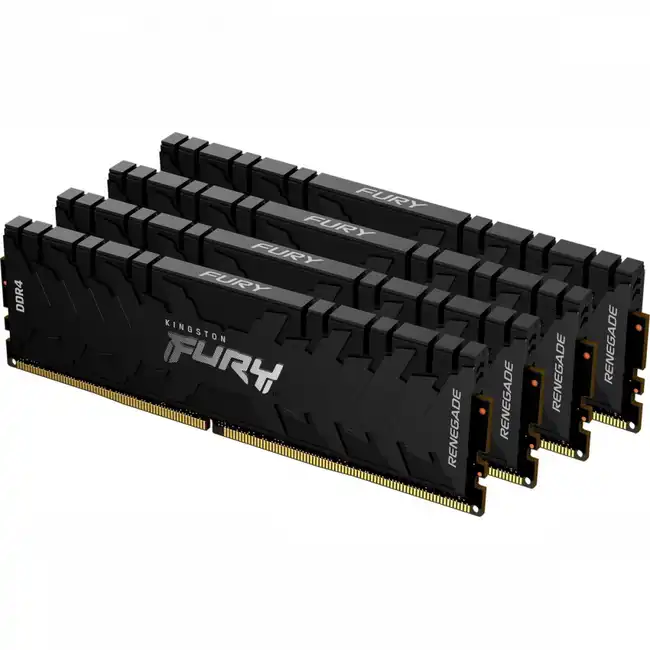 ОЗУ Kingston FURYRenegadeBlack KF426C13RB1K4/64 (DIMM, DDR4, 64 Гб (4 х 16 Гб), 2666 МГц)