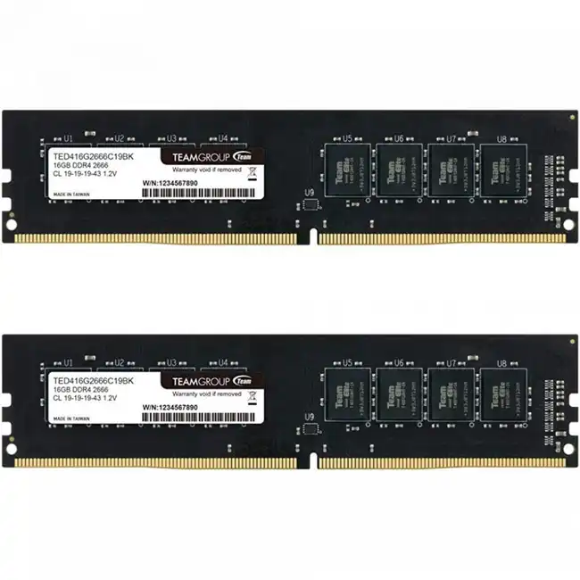 ОЗУ Team Group 2x32Gb TED464G3200C22DC01 (DIMM, DDR4, 64 Гб (2 х 32 Гб), 3200 МГц)