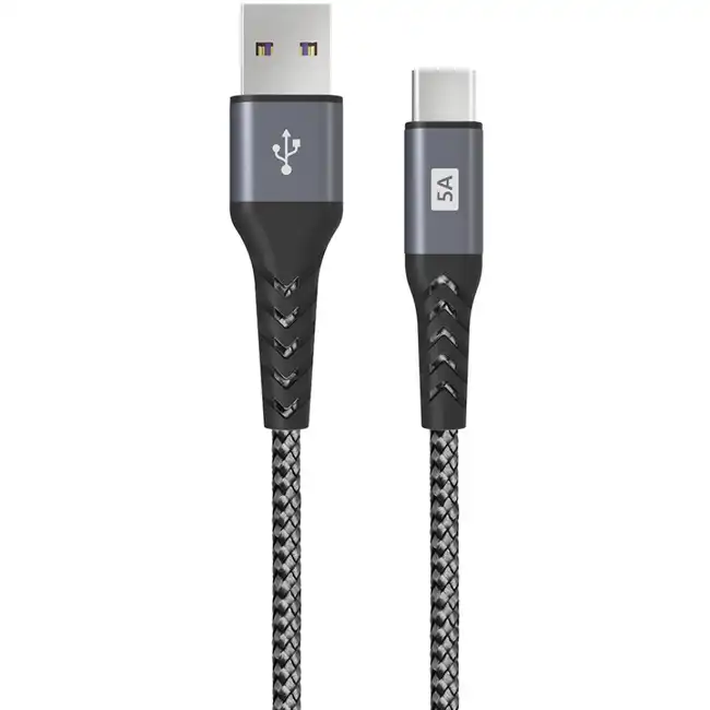 Кабель интерфейсный OLMIO Supercharge 1.2м серый 041663