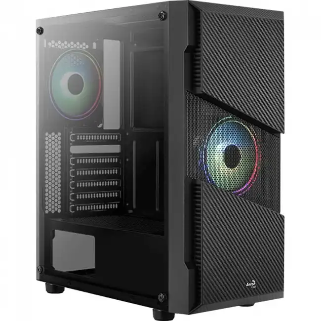 Корпус Aerocool Menace Saturn RGB MENACE SATURN RGB-G-BK-V1 (Midi-Tower)