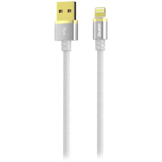 Кабель интерфейсный OLMIO iPad/Phone/iPod OLMIO Deluxe 1m White 38849