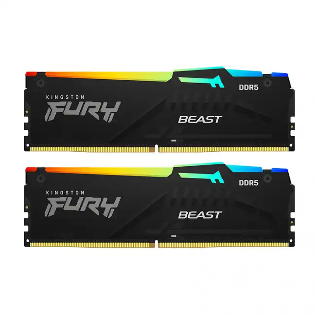 ОЗУ Kingston Fury Beast RGB KF560C36BBEAK2-32 (DIMM, DDR5, 32 Гб (2 х 16 Гб), 6000 МГц)