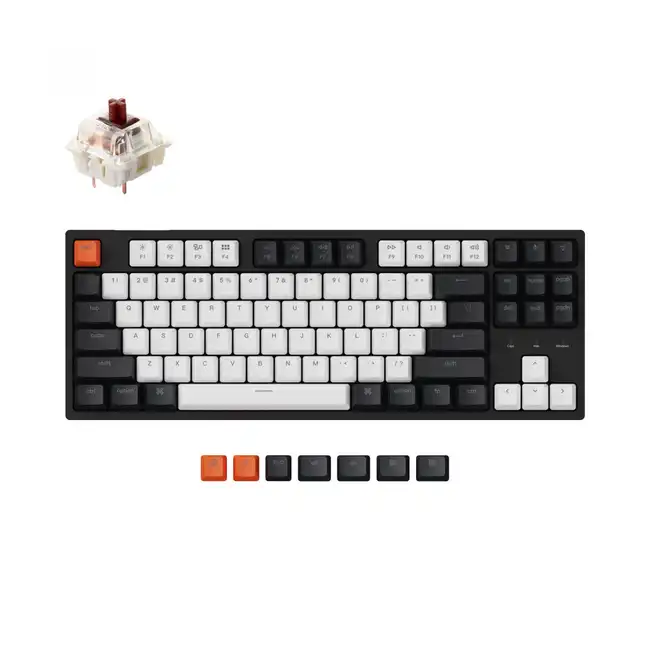 Клавиатура Keychron TKL Brown Switch RGB Hot-Swap Gateron G pro Mechanical C1H3_Keychron (Проводная)