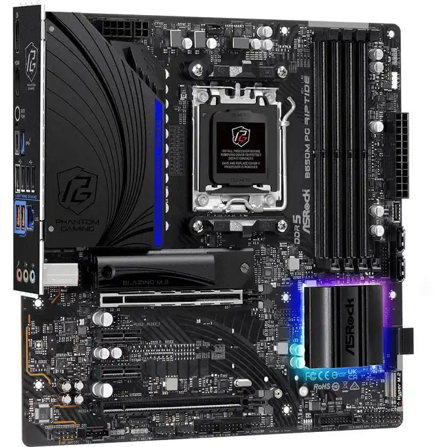 Материнская плата ASRock B650M PG Riptide 90-MXBJ90-A0UAYZ (micro-ATX, AMD AM5)