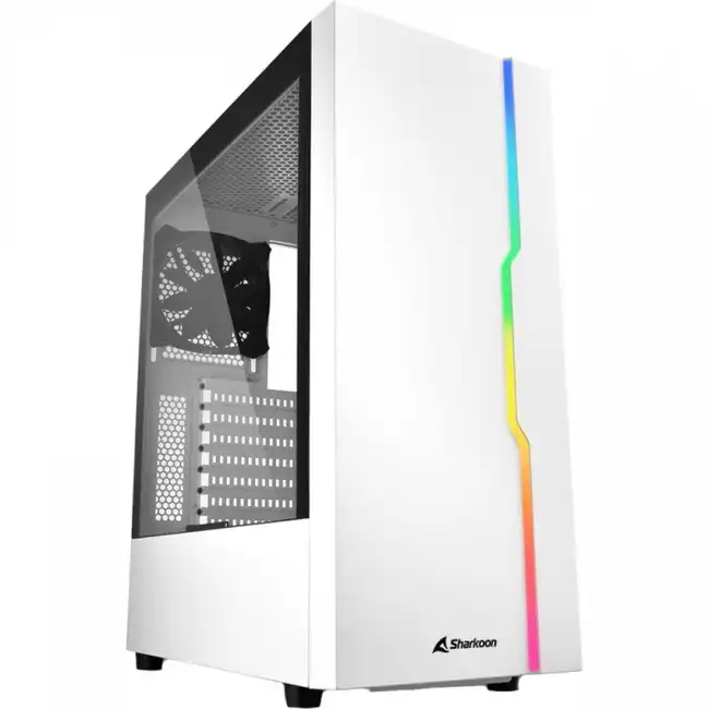 Корпус Sharkoon RGB SLIDER WHITE RGB SLIDER wh (Midi-Tower)