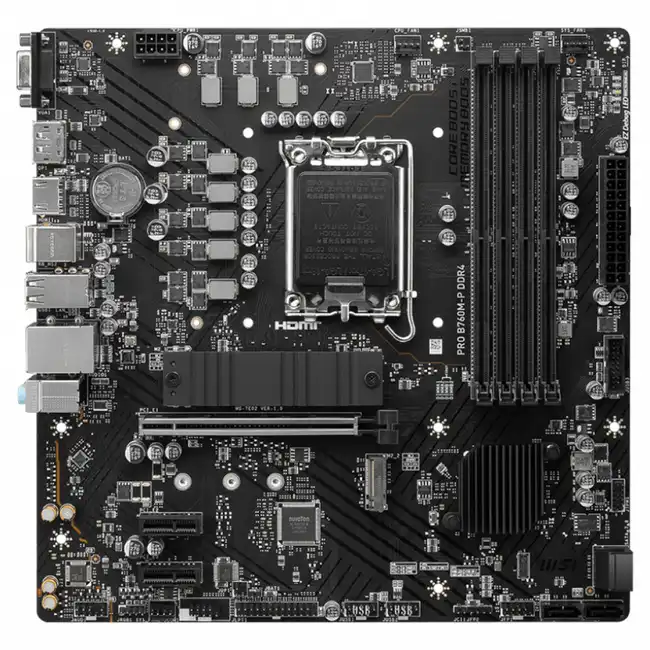 Материнская плата MSI PRO B760M-P DDR4 (micro-ATX, LGA 1700)