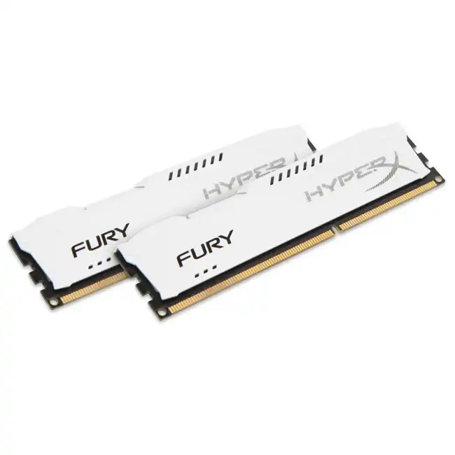 ОЗУ Kingston HyperX FURY White 2400MHz HX424C15FW2K2/16 (DIMM, DDR4, 16 Гб (2 х 8 Гб), 2400 МГц)