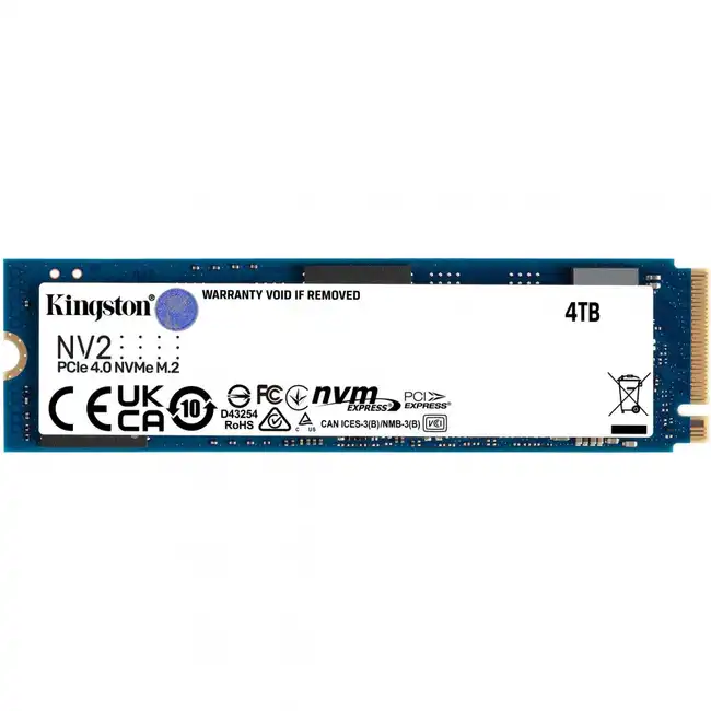 Внутренний жесткий диск Kingston SNV2S SNV2S/4000G (SSD (твердотельные), 4 ТБ, M.2, PCIe)