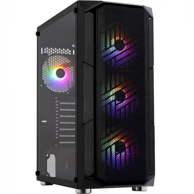Корпус 1STPLAYER Firebase XF BLACK (Midi-Tower)