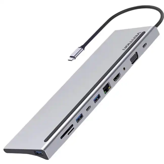 Док-станция Vention USB Type-C 11 в 1 THTHC