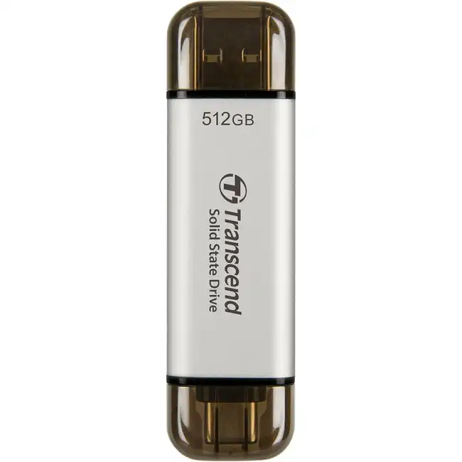 Внешний жесткий диск Transcend ESD310S Silver TS512GESD310S (512 Гб, Интерфейс USB-C)
