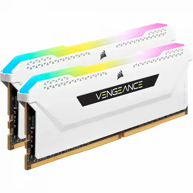 ОЗУ Corsair Vengeance RGB PRO SL CMH32GX4M2D3600C18W (DIMM, DDR4, 32 Гб (2 х 16 Гб), 3600 МГц)
