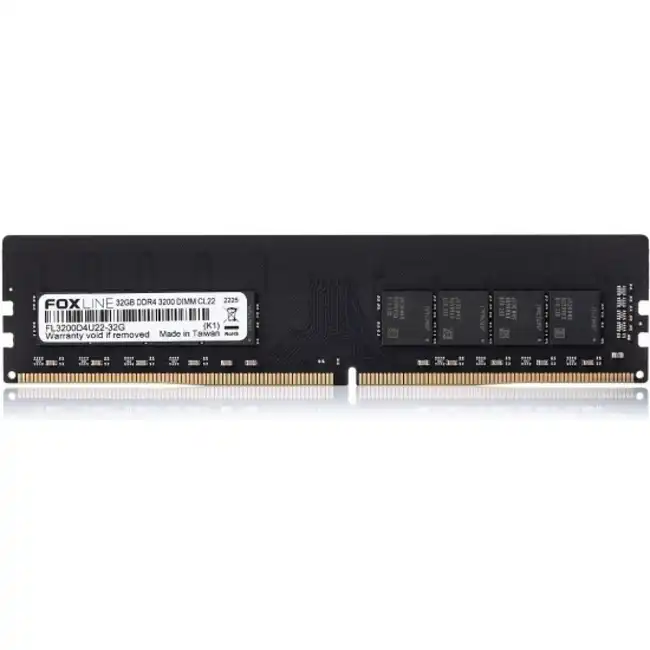 ОЗУ Foxline FL3200D4U22-32G_RTL (DIMM, DDR4, 32 Гб, 3200 МГц)