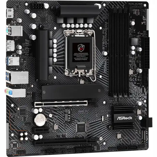 Материнская плата ASRock B760M PG Lightning/D4 90-MXBLY0-A0UAYZ (micro-ATX, LGA 1700)