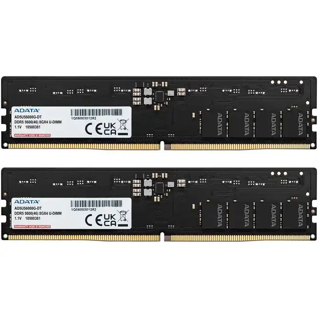 ОЗУ ADATA AD5U56008G-DT (DIMM, DDR5, 16 Гб (2 х 8 Гб), 5600 МГц)