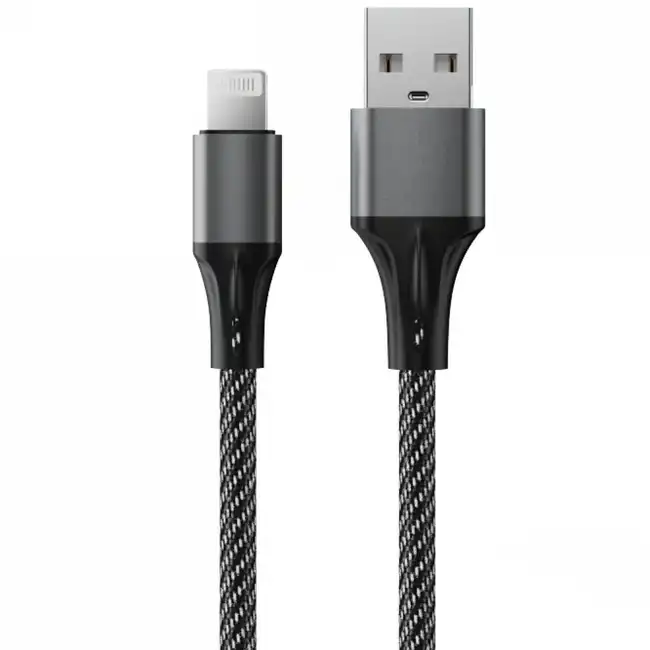 Кабель интерфейсный Accesstyle AL24-F100LED Black-Gray