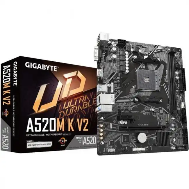 Материнская плата Gigabyte A520M K V2 1.1 (micro-ATX, AMD AM4)