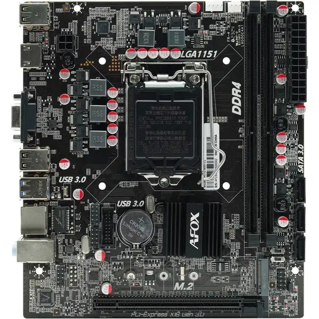 Материнская плата AFOX IH110D4-MA5-V2 (micro-ATX, LGA 1151)