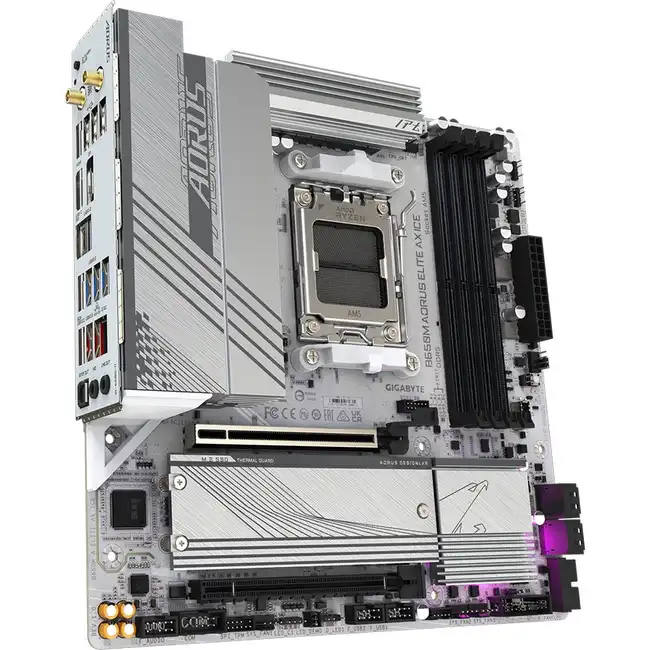 Материнская плата Gigabyte B650M AORUS ELITE AX ICE (micro-ATX, AMD AM5)