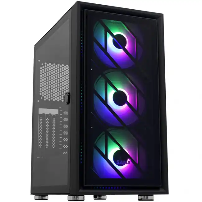 Корпус APEX SAMA ZQ BLACK ZQ Black (Midi-Tower)