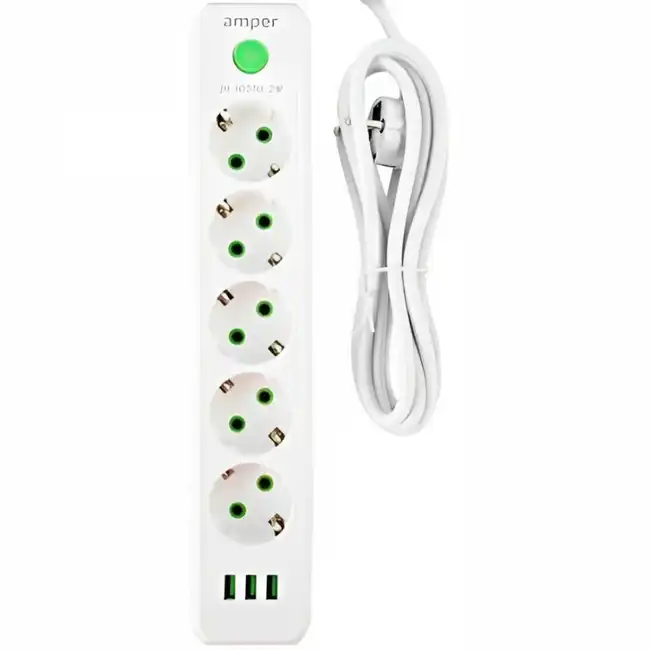 Распределитель питания Amper JH-1033U-4W