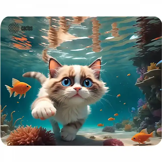 Коврик для мышки Cactus Fish Cat CS-MP-D15M