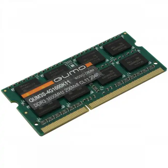 ОЗУ Qumo 4G1600K11R QUM3S-4G1600K11R (SO-DIMM, DDR3, 4 Гб, 1600 МГц)