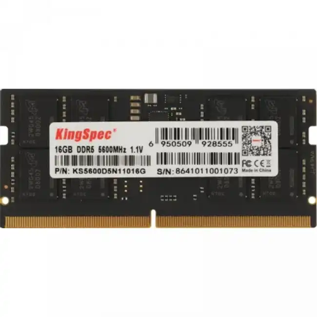 ОЗУ KingSpec KS5600D5N11016G (SO-DIMM, DDR5, 16 Гб, 5600 МГц)