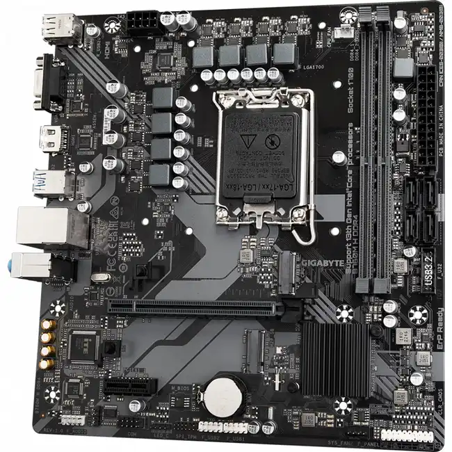 Материнская плата Gigabyte B760M H DDR4, RTL oem B760M H DDR4||oem (micro-ATX, LGA 1700)