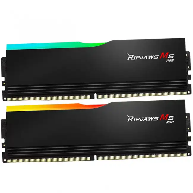 ОЗУ G.Skill RipJaws M5 RGB F5-6000J3648D16GX2-RM5RK (DIMM, DDR5, 32 Гб (2 х 16 Гб), 6000 МГц)