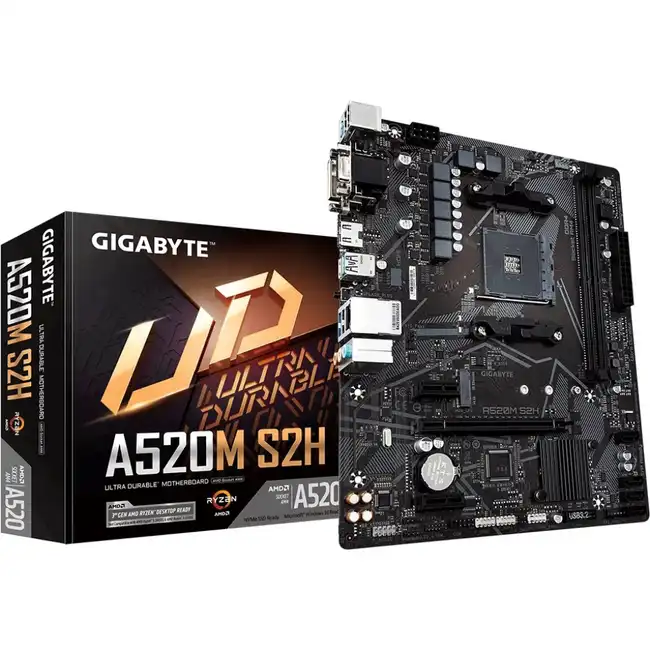 Материнская плата Gigabyte A520M S2H 1.3 (micro-ATX, AMD AM4)