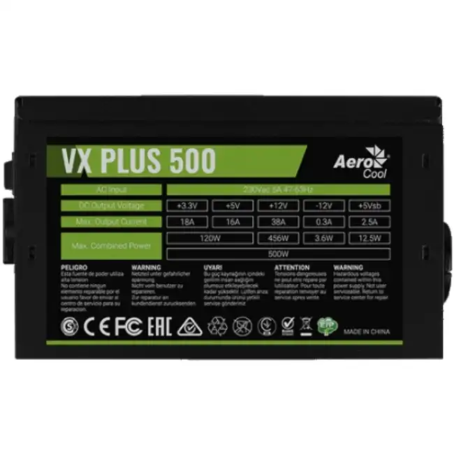 Блок питания Aerocool VХ-500 PLUS (500 Вт)