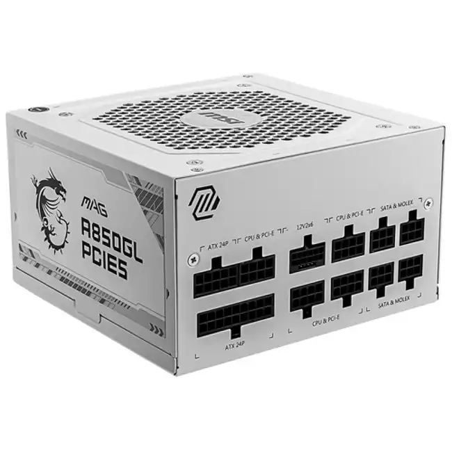 Блок питания MSI MAG A850GL PCIE5 WHITE (850 Вт)