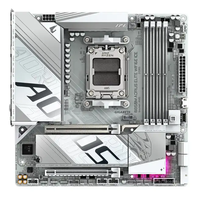 Материнская плата Gigabyte B850M A ELT WF6E ICE (micro-ATX, AMD AM5)