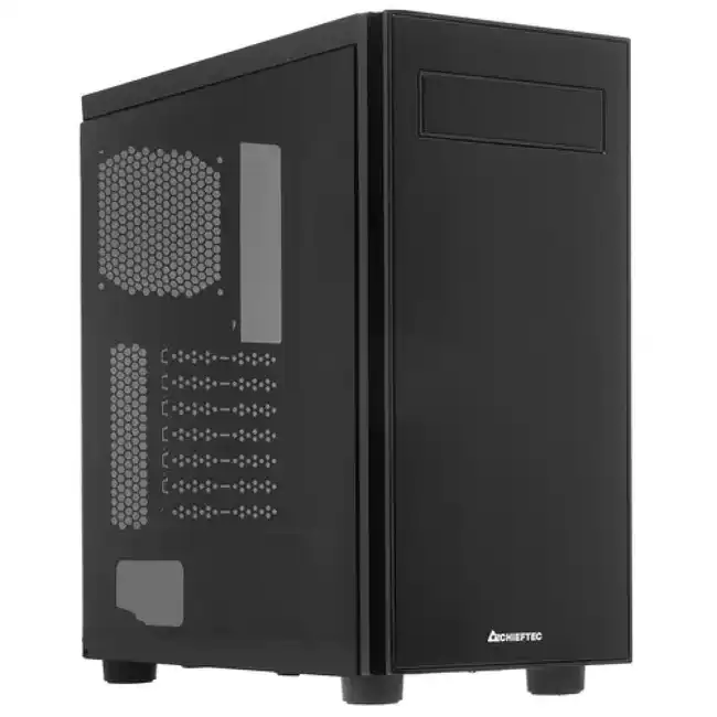 Корпус Chieftec Hawk черный AL-02B-TG-OP (Midi-Tower)