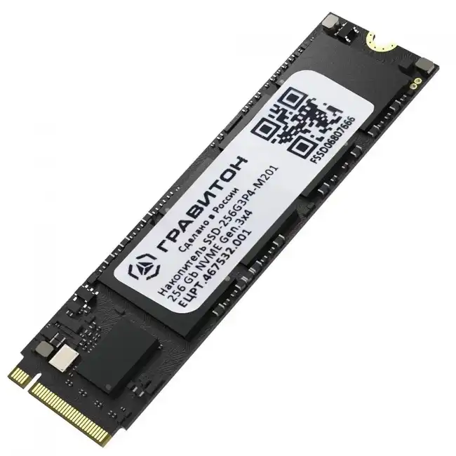 Внутренний жесткий диск ГРАВИТОН SSD-256G3P4-M201_01 (SSD (твердотельные), 256 ГБ, M.2, PCIe)