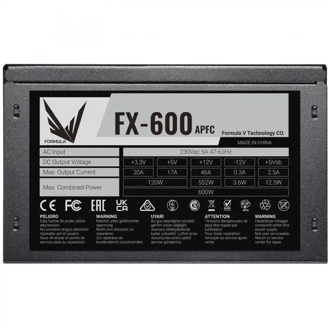 Блок питания Formula V FX-600 PZH1150BN91R0-01 (600 Вт)